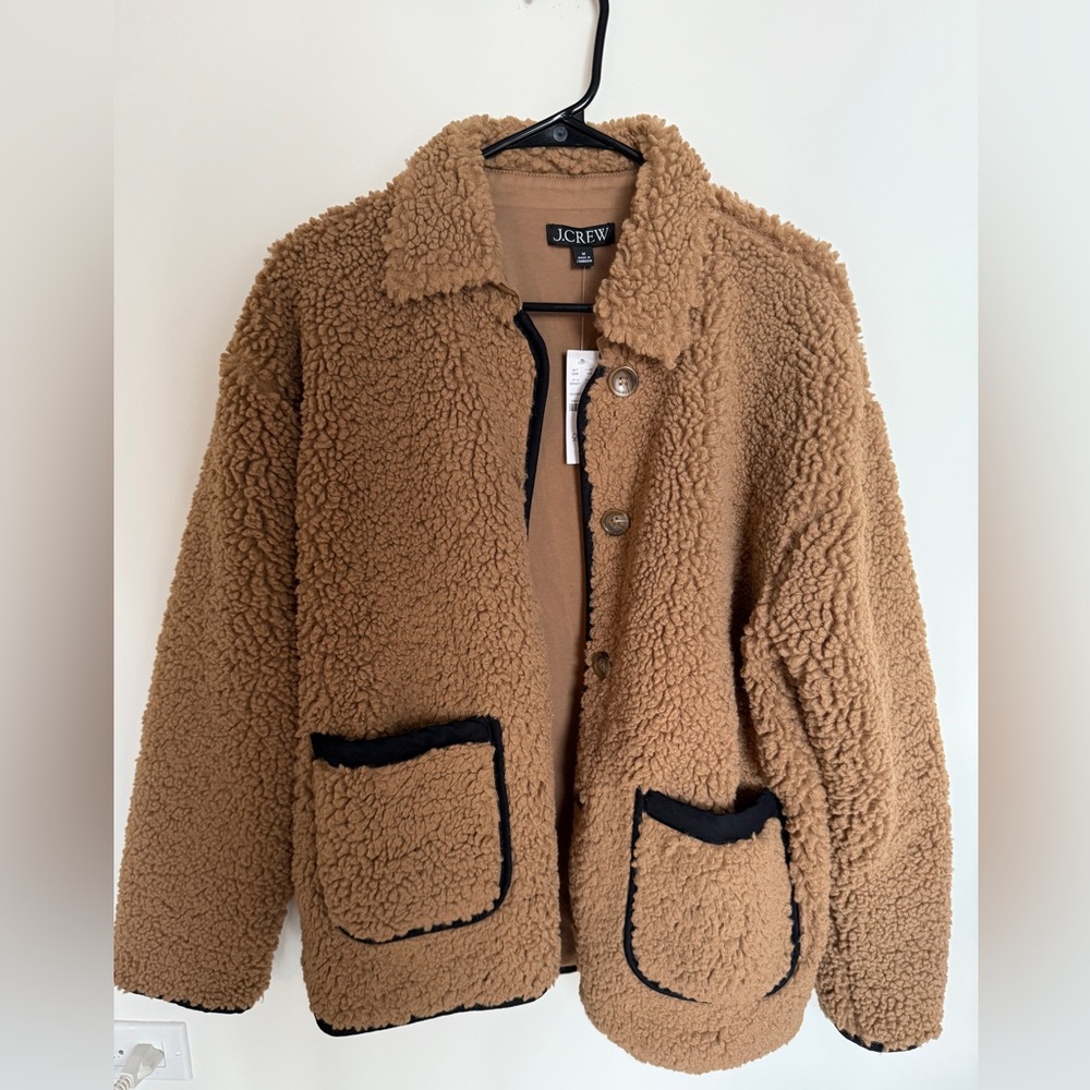 J.Crew Tan Sherpa Jacket